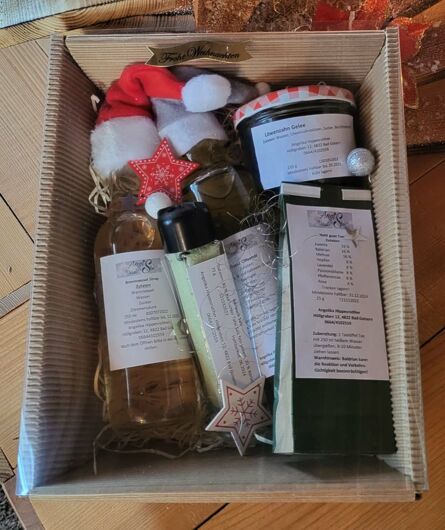 Beispiel gefüllte Geschenkbox