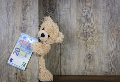 Teddy mit 20-Euro-Schein
